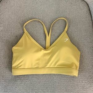 Gymshark yellow bra